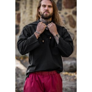 Medieval Shirt Black "Ansbert"