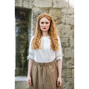 Medieval short sleeve blouse White "Sandra"
