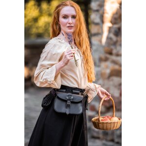 Medieval blouse with lace Hemp "Bettina"