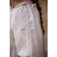 Medieval blouse with lace Natural "Bettina"