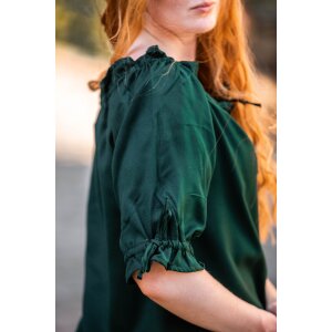 Medieval short sleeve blouse Green "Vera "