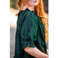 Medieval short sleeve blouse Green "Vera "
