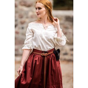 Medieval short sleeve blouse Natural...