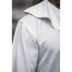 Round Collar Shirt White "Athos"