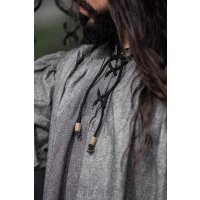 Medieval shirt in coarse cotton Grey "Leopold"