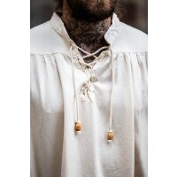 Medieval shirt in coarse cotton Natural "Leopold"