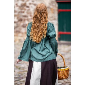 Classic medieval blouse Green "Emma"
