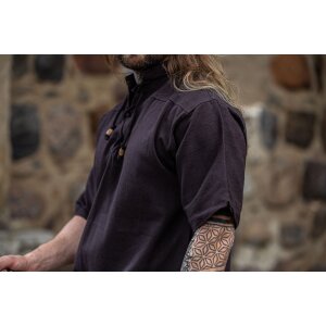 Medieval short sleeve shirt  Brown "Eric"