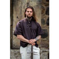 Medieval short sleeve shirt  Brown "Eric"