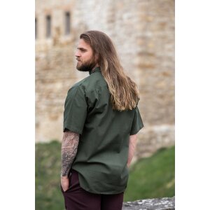 Medieval short sleeve shirt Green "Eric"