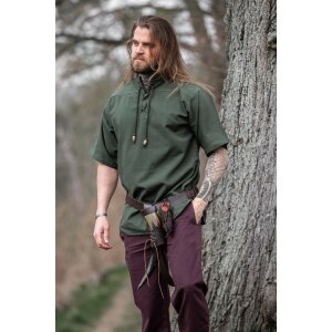 Medieval short sleeve shirt Green "Eric"