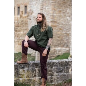 Medieval short sleeve shirt Green "Eric"