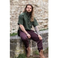 Medieval short sleeve shirt Green "Eric"