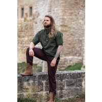 Medieval short sleeve shirt Green "Eric"