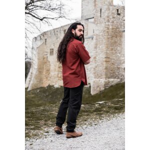 Medieval short sleeve shirt Red "Eric"