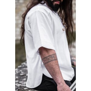 Medieval short sleeve shirt White "Eric"