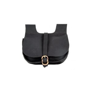 3014 Leather belt bag Black "Udo"