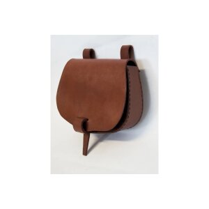 Leather belt bag Brown "Nora"