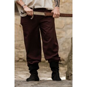 Pantalon médiéval brun foncé "Arvo