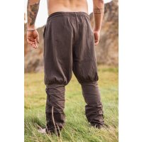 Rus trousers with leg lacing Brown "Magnus"