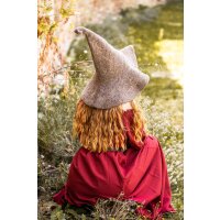 Witch hat Natural brown "Glinda"