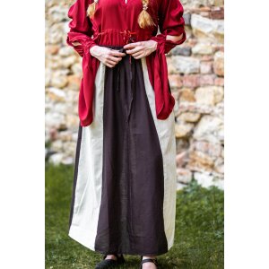 Medieval skirt Dark brown/Natural "Dana"