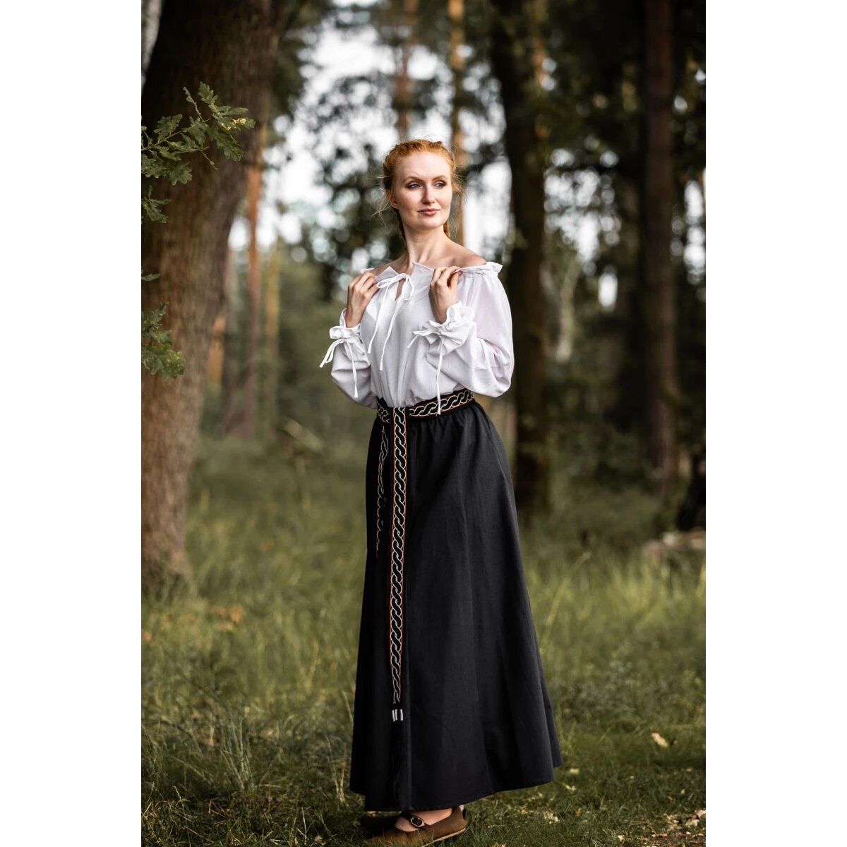 Medieval skirt Black "Dana"