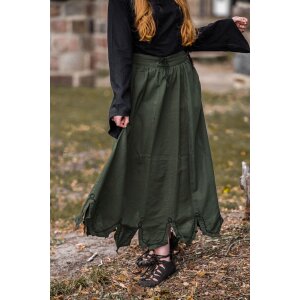Medieval skirt with embroidery Green...