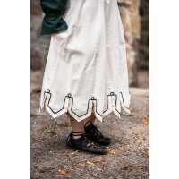 Medieval skirt with embroidery Natural "Svenja"