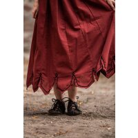 Medieval skirt with embroidery Red "Svenja"