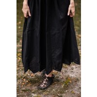 Medieval skirt with embroidery Black "Svenja"