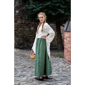 Medieval skirt in heavy cotton Green "Smilla"