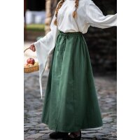 Medieval skirt in heavy cotton Green "Smilla"