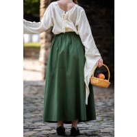 Medieval skirt in heavy cotton Green "Smilla"