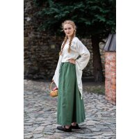 Medieval skirt in heavy cotton Green "Smilla"