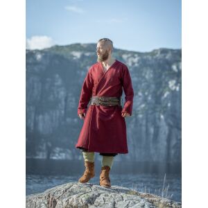 Wool flap skirt Red "Balder"