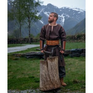 Viking wool tunic Brown  "Olvisson"