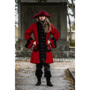 Pirate frock coat Red/Black "Jack"