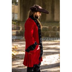Pirate frock coat Red/Black "Jack"