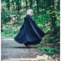 Medieval cape Black "Lyra"
