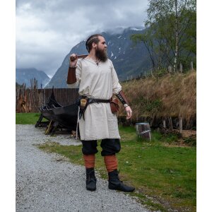 Tunique viking avec broderie nature "Erwin
