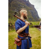 Viking tunic short sleeve Blue "Theobald"