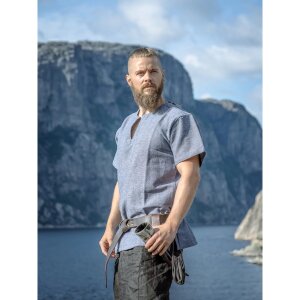 Viking Tunic short sleeve Blue-Gray "Edmund"