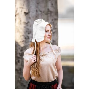 Medieval bonnet Natural "Claire"