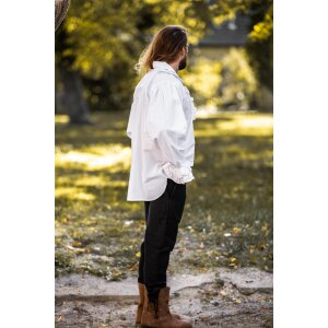 Frilled shirt White "Dracula"