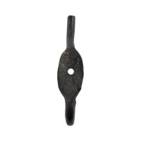 Rustic forged wall hook or coat hook