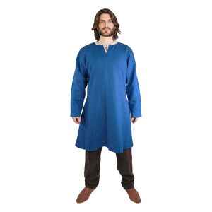 Viking linen tunic blue