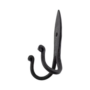 Forged rustic wall hook / double hook