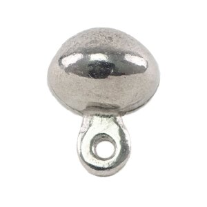 Pewter button round large