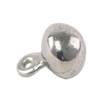 Pewter button round large